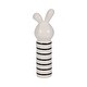 preview thumbnail 29 of 32, Ceramic Lines Bunny with Heart Figurine - White