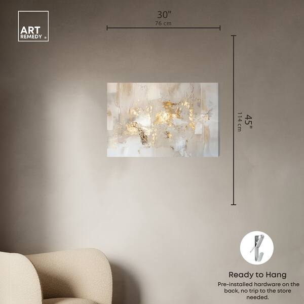 dimension image slide 2 of 6, Sands Of Time Boho Abstract Warm Color Canvas Wall Art by Art Remedy, Gallery Wrapped