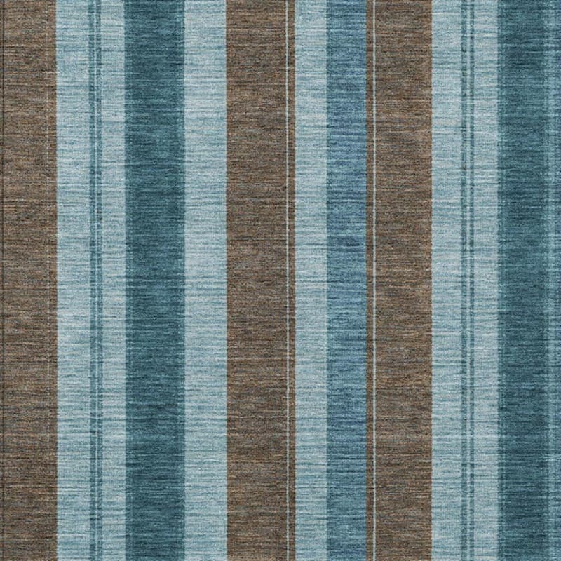 HomeRoots Striped Transitional Rectangle Outdoor Rug