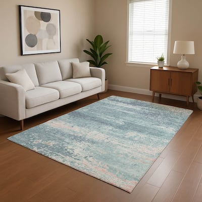 Premium Washable Super Soft Abstract Ombre Mayfield Rug
