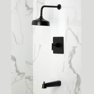 Kingston Brass Manhattan Single-Handle Pressure Balanced Tub and Shower Faucet