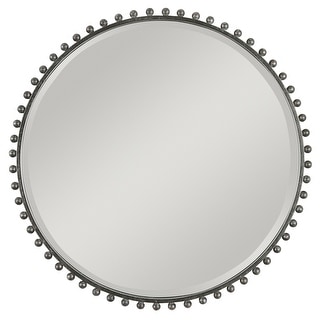Uttermost Taza Round Iron Mirror