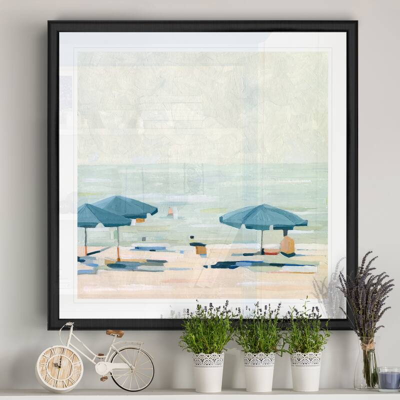 If It's the Beaches II -Black Framed Print
