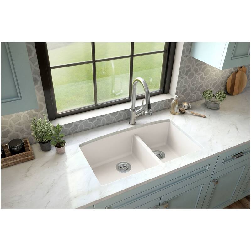 Karran USA QU-711 Quartz QU 32" Undermount Double Basin Quartz