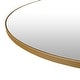 preview thumbnail 33 of 31, Mirror Trend Round Flat Metal-framed Wall Mirror