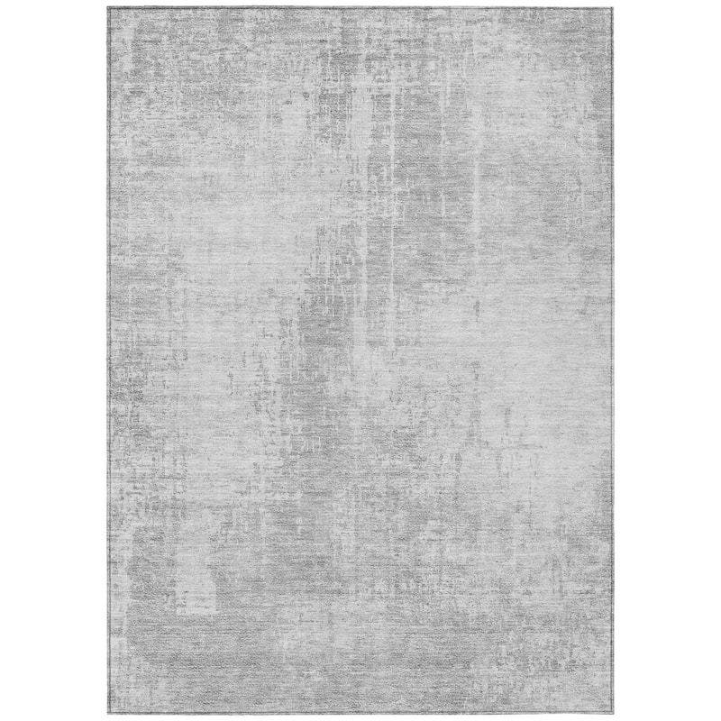 HomeRoots Abstract Transitional Rectangle Outdoor Rug