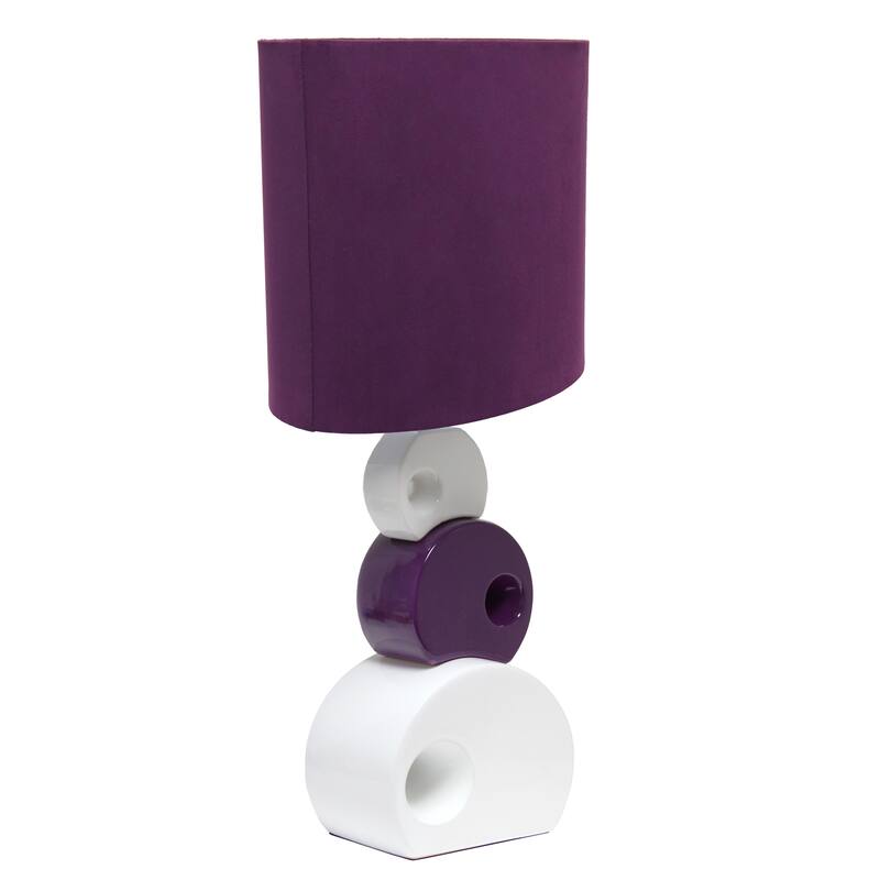 Lalia Home 28.5" Stacked Circle Table Lamp with Angled Drum Shade - 28.5