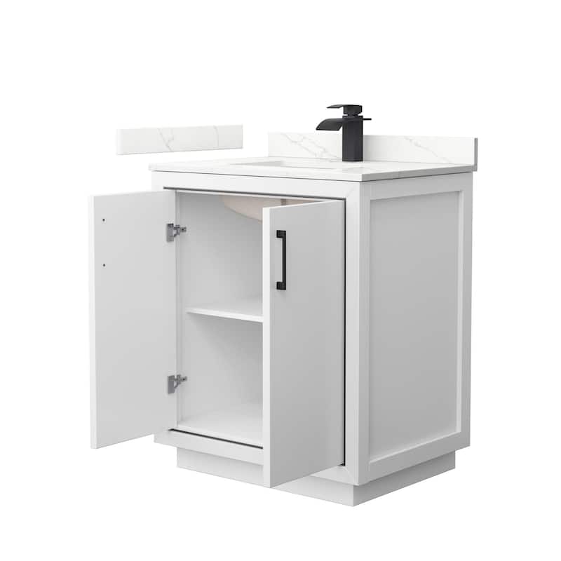 Wyndham Collection WCF111130S-QTZ-UNSMXX Icon 30" Free Standing Single