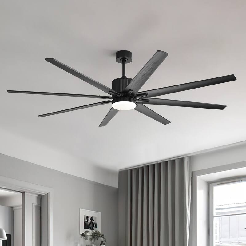 Modern Ceiling Fan With Light Smart Life APP Remote Control Timer For Alexa Google Bedroom Farmhouse