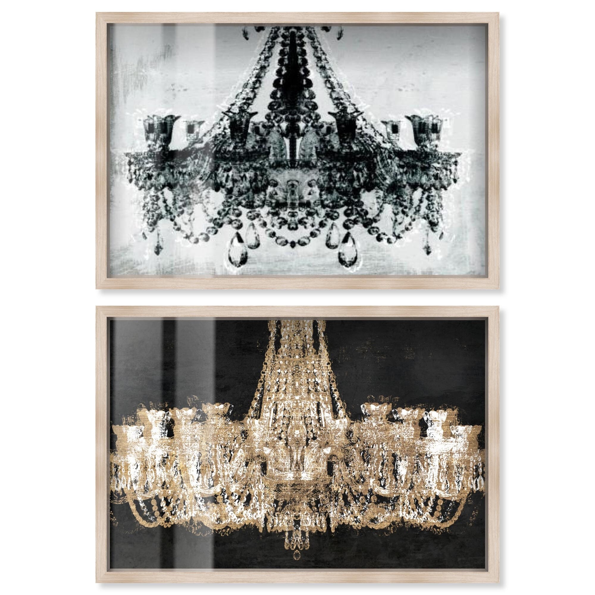 Golden Luxe Glam Set Shadowbox by Art Remedy