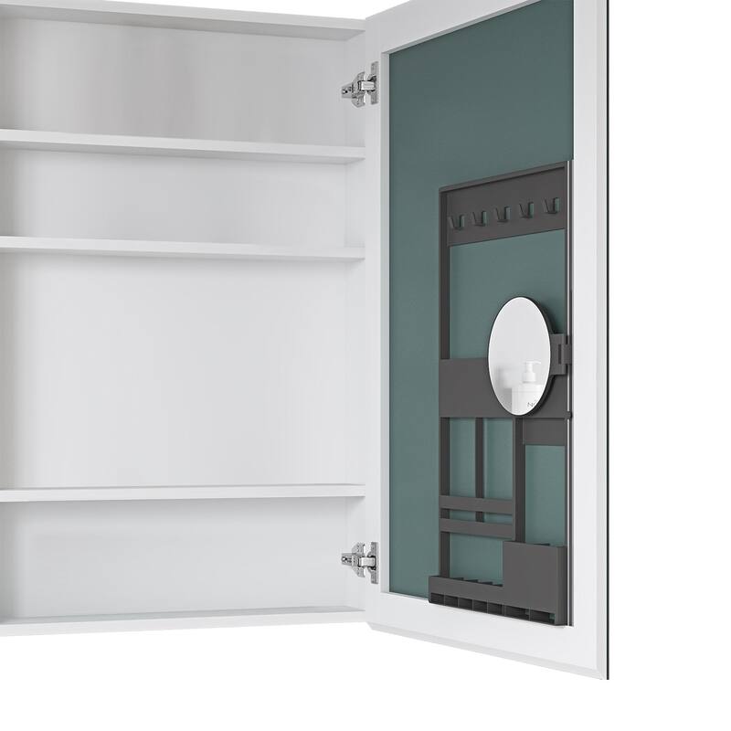 Topcraft Frameless Mirrored Medicine Cabinet in White