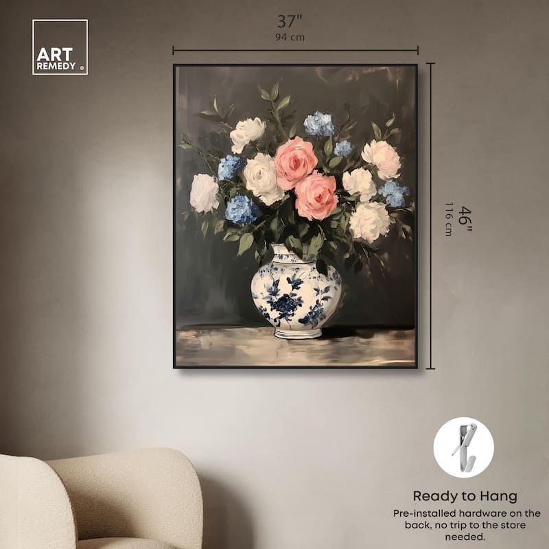 Classic Bouquet Canvas by Art Remedy