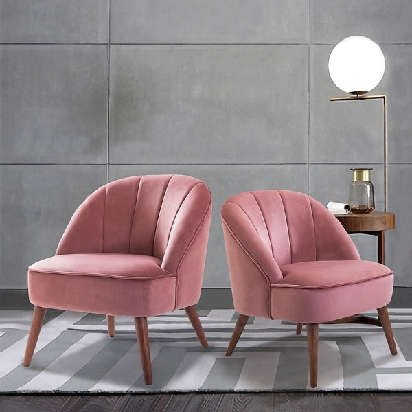 Davina Upholstered Accent Chair with Tufted Back,set of 2. Opens flyout.