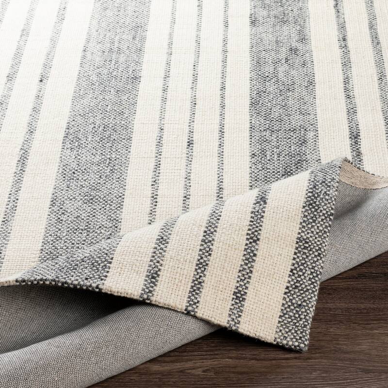 Livabliss Jina Handmade Cottage Striped Wool & Viscose Area Rug