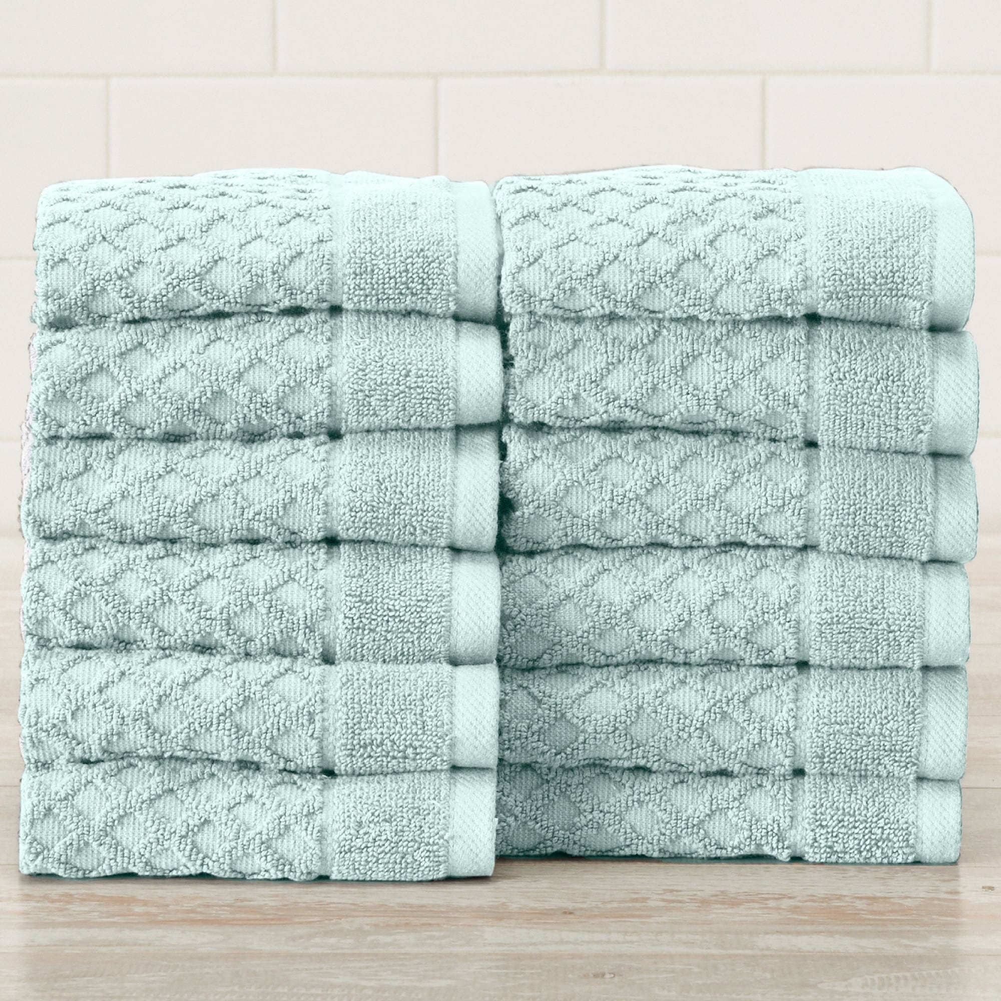 Thick and Plush Diamond Drop Bath Towel, Blue Linen - Bed Bath & Beyond -  33243659