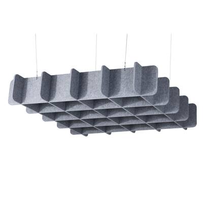 Lumeah Acoustic Decorative Sound Dampening Cloud, 55" W x 55" L x 9" H