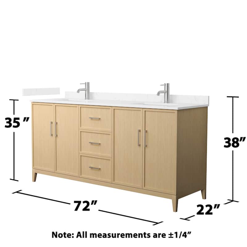 Wyndham Collection WCH717172D-VCA-UNSMXX Elan 72" Free Standing Double