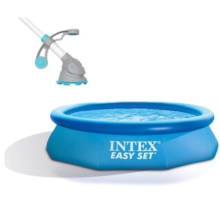 Intex 10' x 30" Easy Set Above Ground Pool + Kokido Krill Automatic Vacuum
