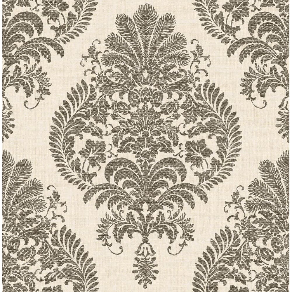 Seabrook Designs Lillian August Antigua Damask Unpasted Wallpaper