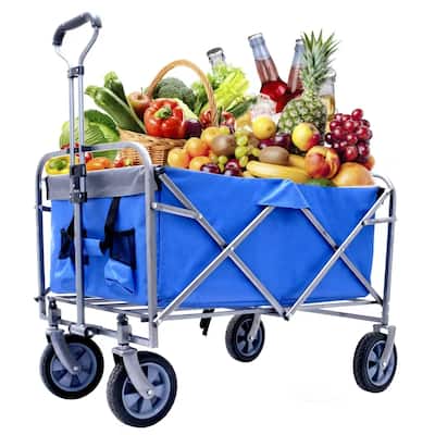 Beach Trolley Cart Camping Folding Wagon