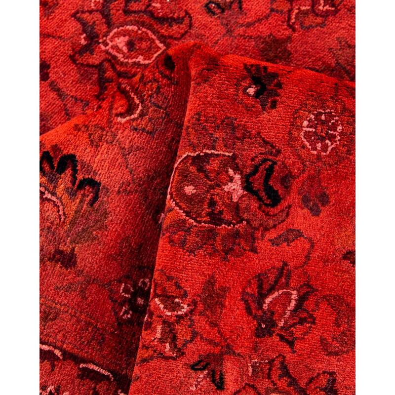 Fine Vibrance, One-of-a-Kind Hand-Knotted Area Rug - Orange, 4' 1" x 6' 4" - 4' 1" x 6' 4"