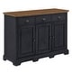 preview thumbnail 31 of 56, Eleanor Wood Cabinet Buffet Server by iNSPIRE Q Classic Antique Denim