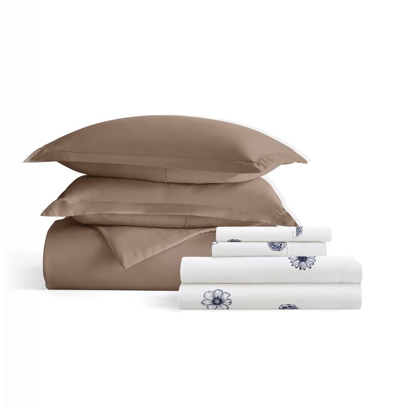 8pc Solid Duvet Bundle