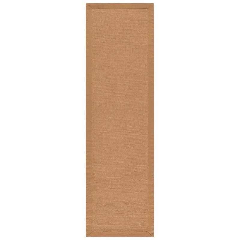 SAFAVIEH Handmade Natural Fiber Cati Flat Weave Jute Rug - 2'3" x 8' Runner - Natural/Beige