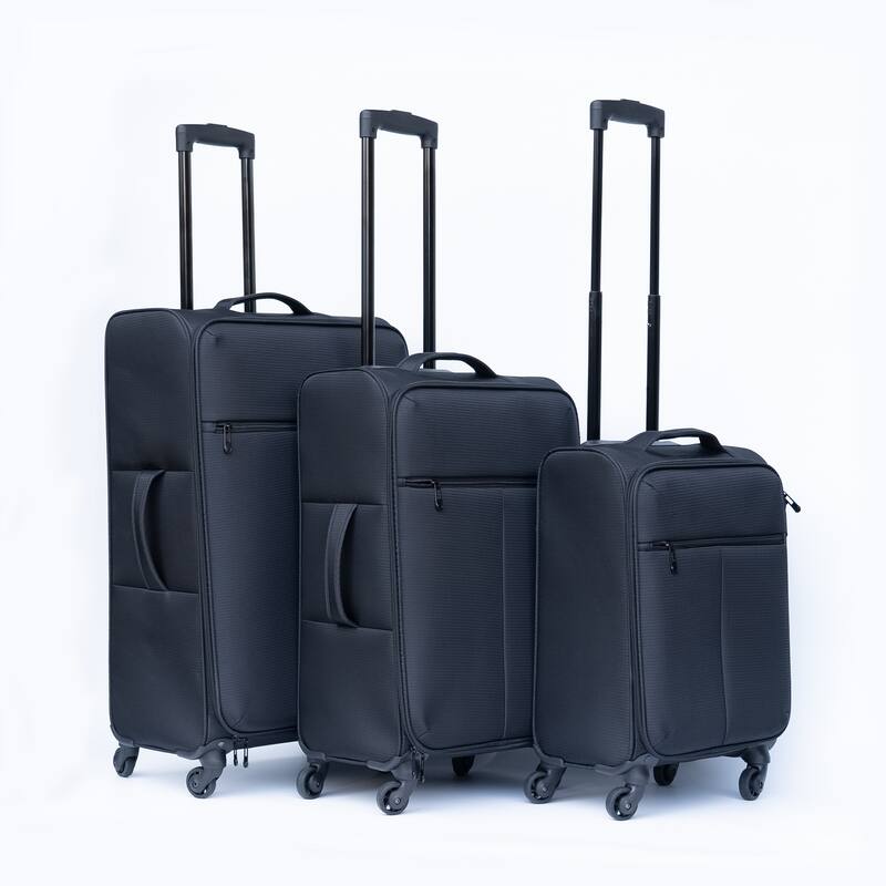 Oxford cloth suitcase black(No password lock) - Black