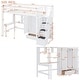 preview thumbnail 2 of 17, Twin Size Loft Bed with Bookshelf and Desk