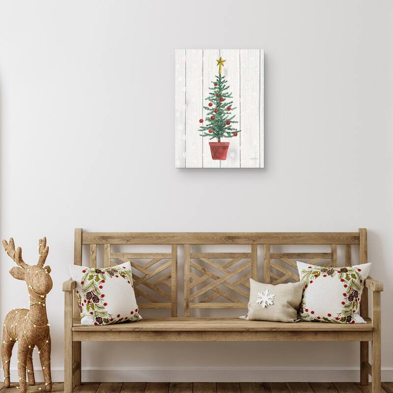 Welcome Christmas IV by Jenaya Jackson Canvas Art Print