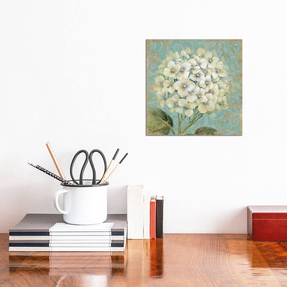 iCanvas "Hydrangea Square I" by Wild Apple Portfolio Canvas Print