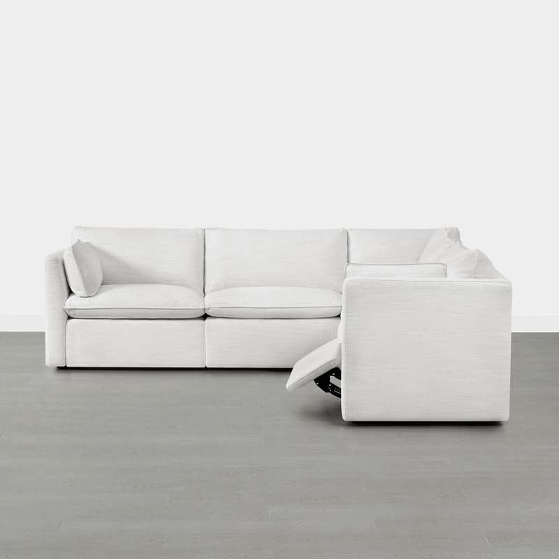 Cypress 107"W Power Reclining Sectional Sofa Couch