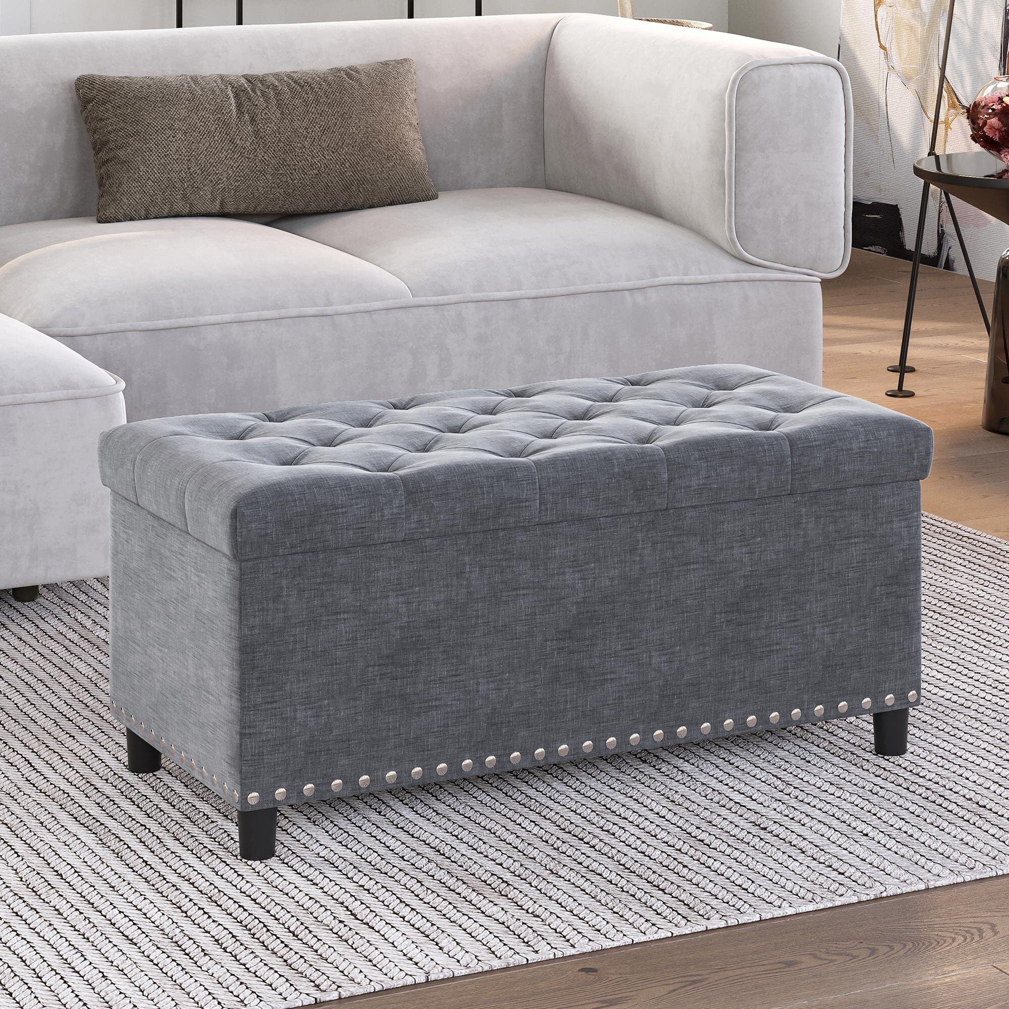 35 inch top storage bench