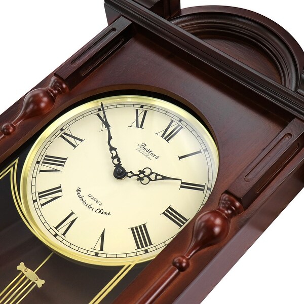 Bedford Clock Collection Grand 31In Pendulum Wall Clock