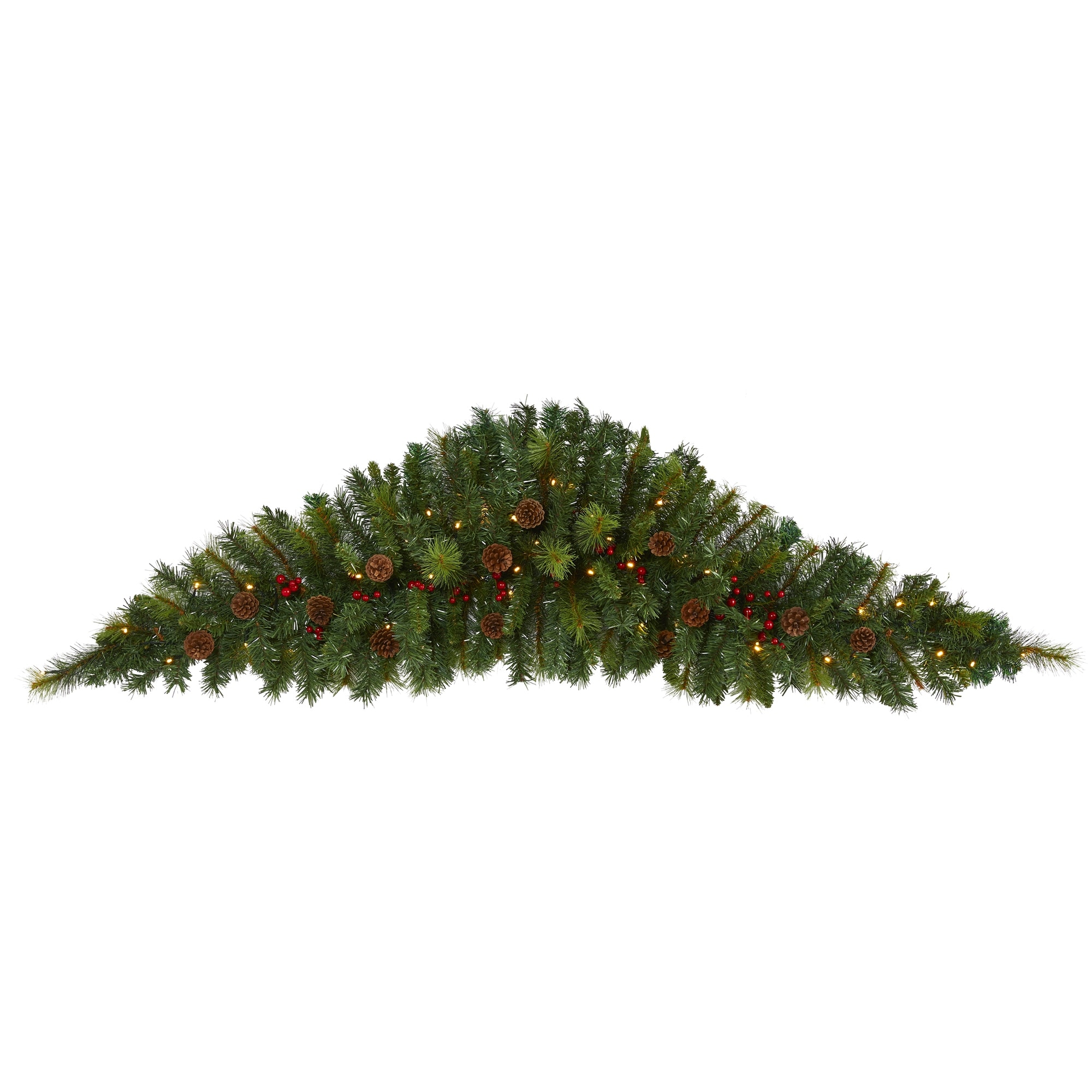 6' Christmas Swag with 50 LED Lights