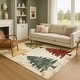 preview thumbnail 1 of 22, Premium Washable Super Soft Pine Tree Mayfield Rug Ivory - 10' x 14'