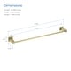 preview thumbnail 40 of 39, Cube 24 inch Bathroom Towel Bar