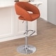 preview thumbnail 134 of 178, Vinyl Adjustable Height Barstool with Rounded Mid-Back
