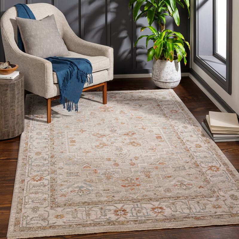 Artistic Weavers Rian Classic Medallion Area Rug - 5' x 7'5" - Beige/Light Grey