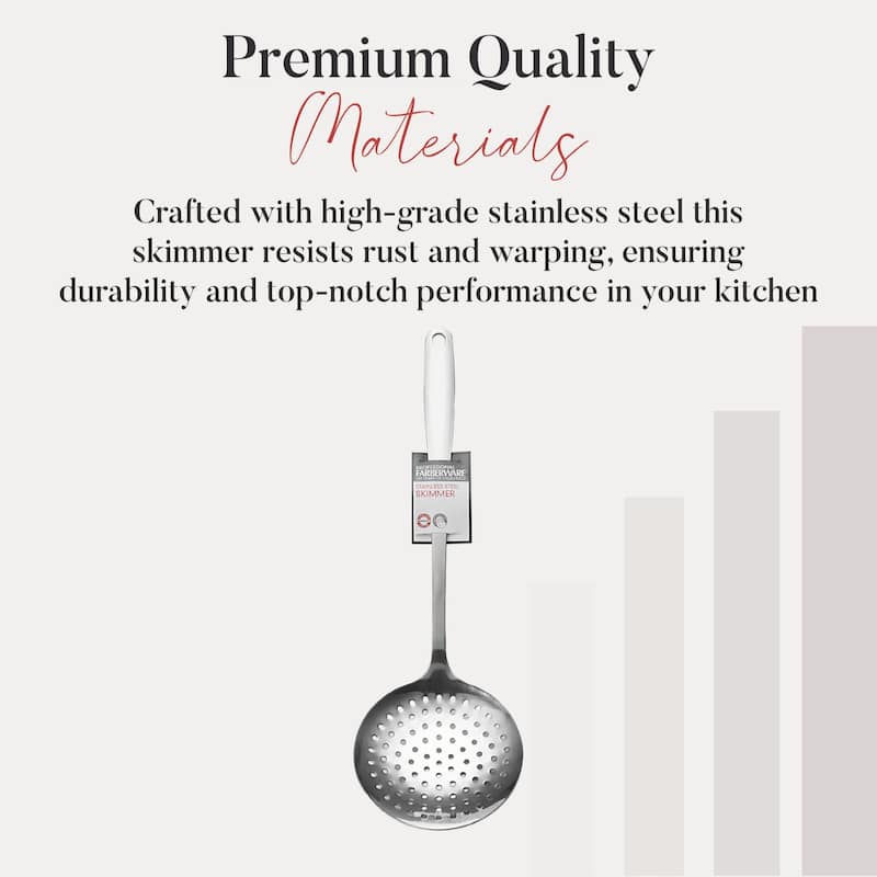 Farberware Professional Stainless Steel Skimmer With Loop Handle - 14 Inches