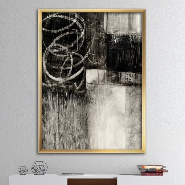 Designart 'A Geometric Day I' Mid-Century Modern Framed Art Print. Opens flyout.