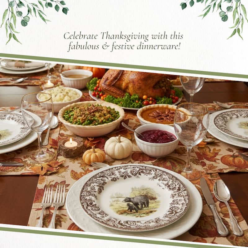 Spode Woodland Assorted Animals Salad Plate