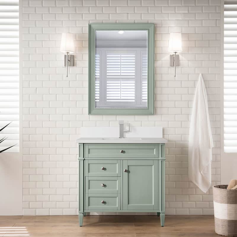 James Martin Vanities 650-V36-1WZ Brittany 36" Single Basin Poplar