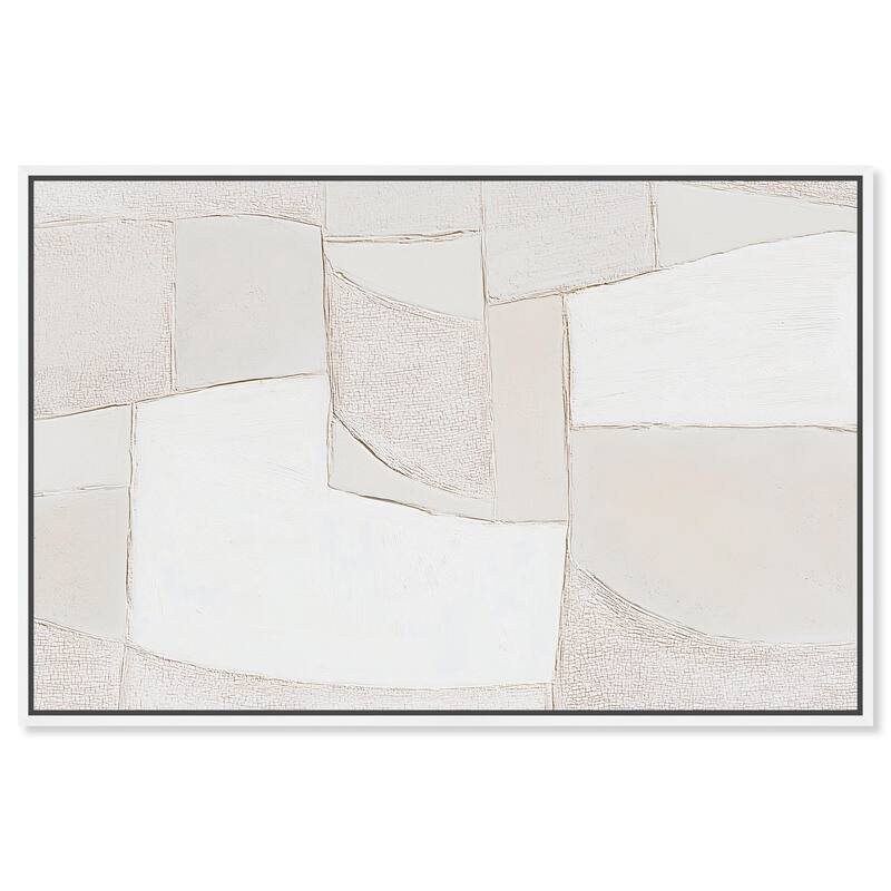 Veiled Calm Canvas by Art Remedy - White - 54" x 36"