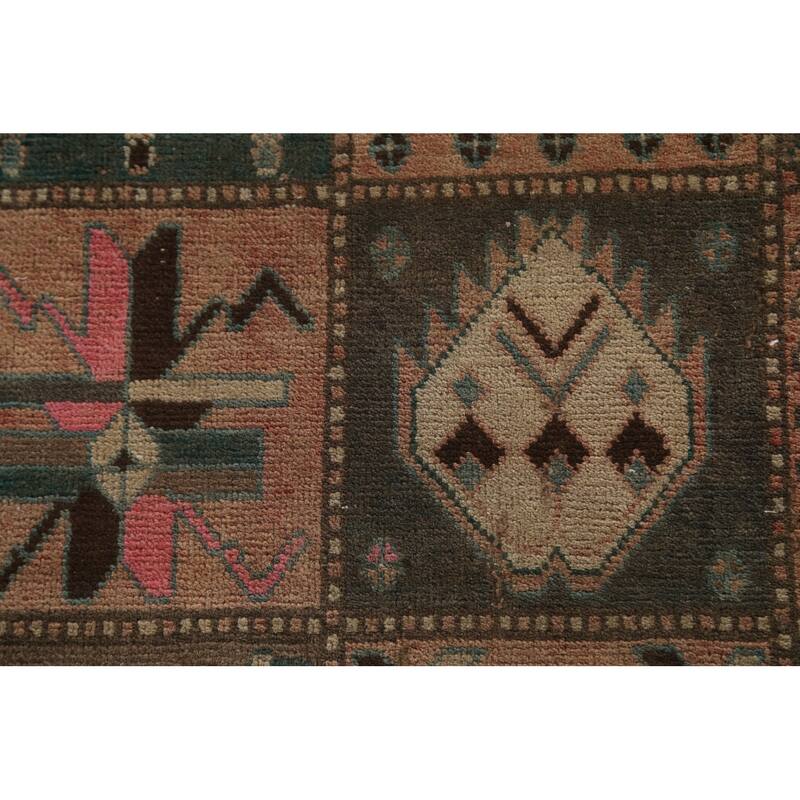 Garden Design Bakhtiari Persian Vintage Rug Hand-Knotted Wool Carpet - 4'10" x 9'2"