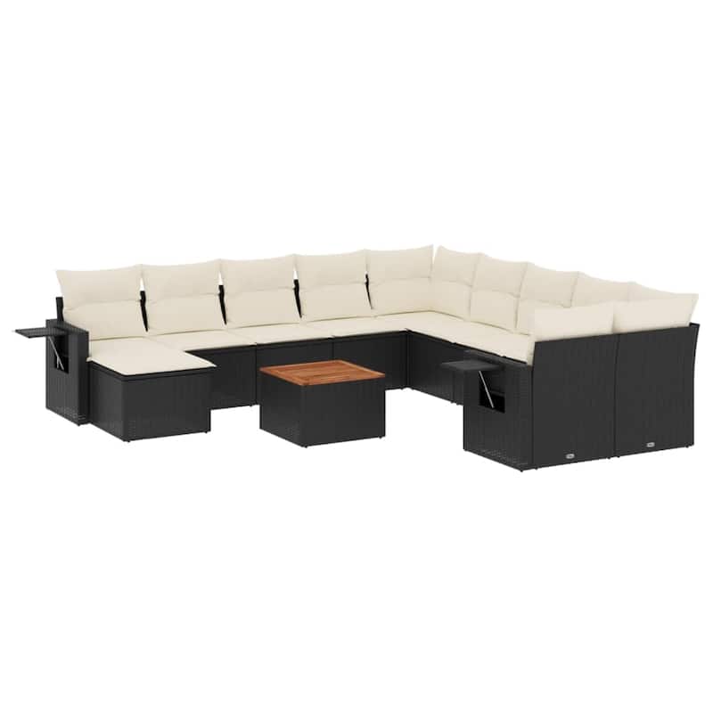 vidaXL Garden Sofa Set Poly Rattan Large Modular Garden Sofa Set