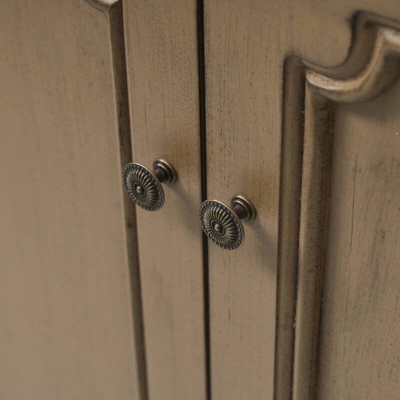 30" Vintage Bathroom Vanity - Rectangle Sink, Antique Handles, Solid Wood Legs, and Adjustable Shelves