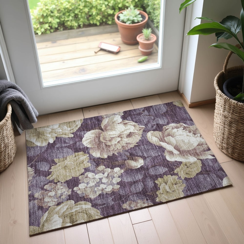 Premium Washable Super Soft Floral Mayfield Rug