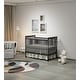preview thumbnail 19 of 51, 3-In-1 Convertible Crib In Natural, Made Of Sustainable Pinewood, Non-Toxic Finish, Comes With Locking Wheels Black